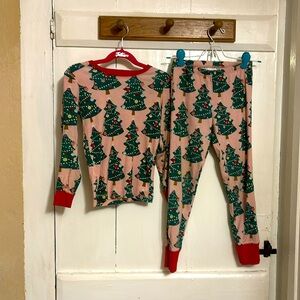 Mini Boden Christmas tree pajamas